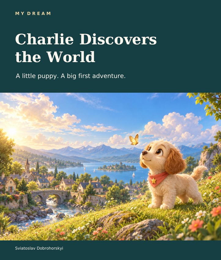 Cover of Charlie Discovers the World by Sviatoslav Dobrohorskyi